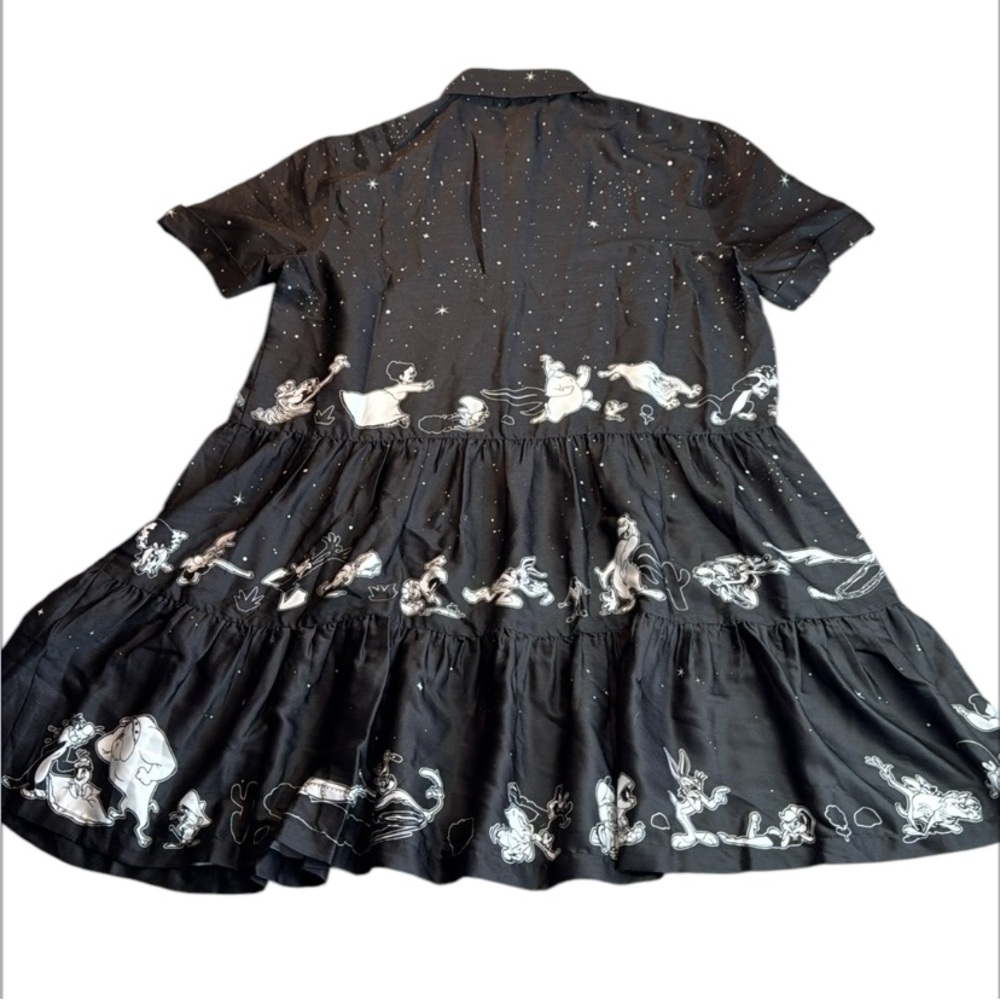 Rare NWT Blackmilk x Looney Tunes Chase Tiered Shirt Dress~LIMITED Size AU6 USXS - Picture 2 of 14